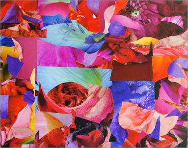 Ref: 00.43 Pièces de magazine et bouquin d'art collées sur papier. Pieces of magazine and artbook stuck on cardboard 50/65 cm 